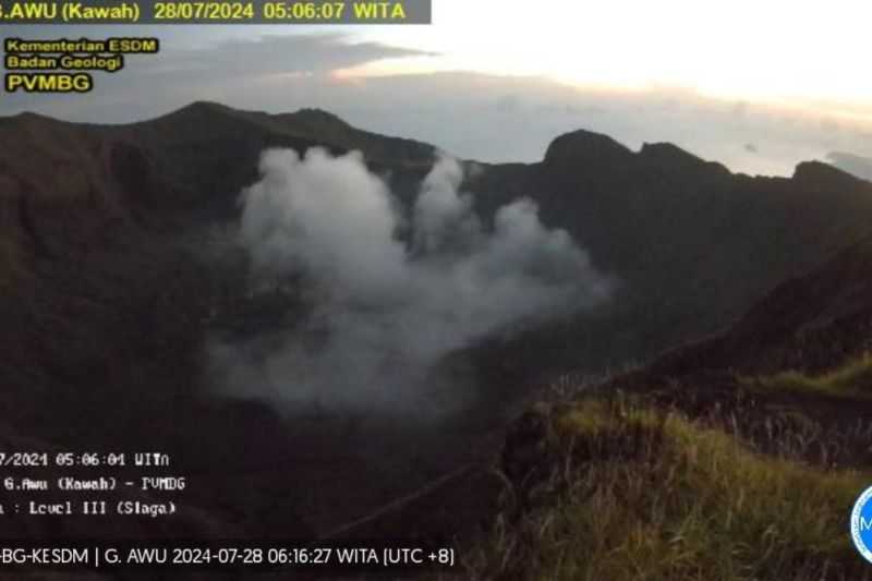 Badan Geologi Rekam 169 Kali Gempa Vulkanik Dangkal Gunung Awu